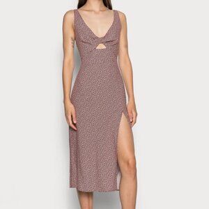 Abercrombie & Fitch Twist Front Midi Dress